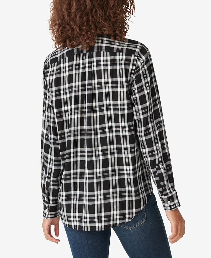 Lucky Brand Relaxed Flannel Plaid Shirt And Reviews Tops Women Macys 1394