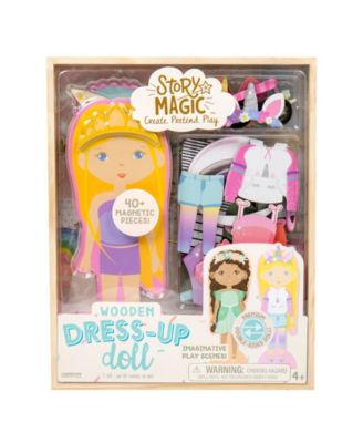 wooden doll dress up