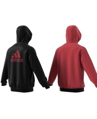 adidas men's reversible hooded jacket