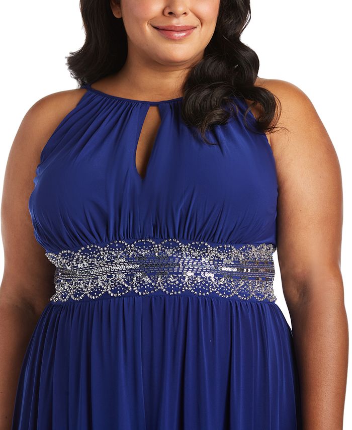 R & M Richards R&M Richards Plus Size Sleeveless Beaded Gown & Reviews ...