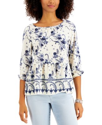 macy's women's style and co tops