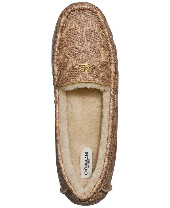coach marley moccasin slippers