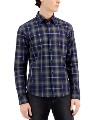 hugo boss plaid shirt