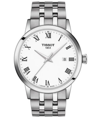 Мужские швейцарские часы Tissot Classic Dream с браслетом из нержавеющей стали 42 мм