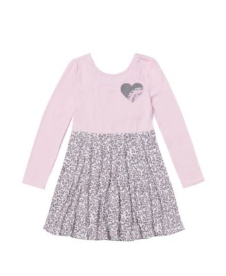 girls long sleeve skater dress