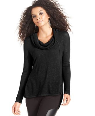DKNY Jeans Sweater, Long-Sleeve Cowl-Neck - Sweaters - Women - Macy's