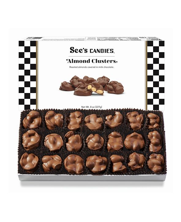 See's Candies Almond Clusters in Milk Chocolate, 8 oz & Reviews Food