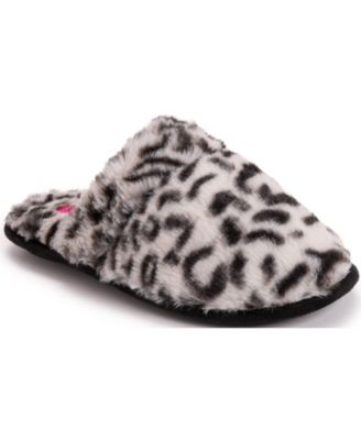 leopard skin slippers