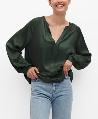 macys satin blouses