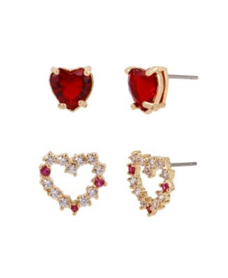 Heart Stud Earring Set