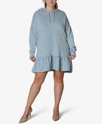 fleece hooded dress