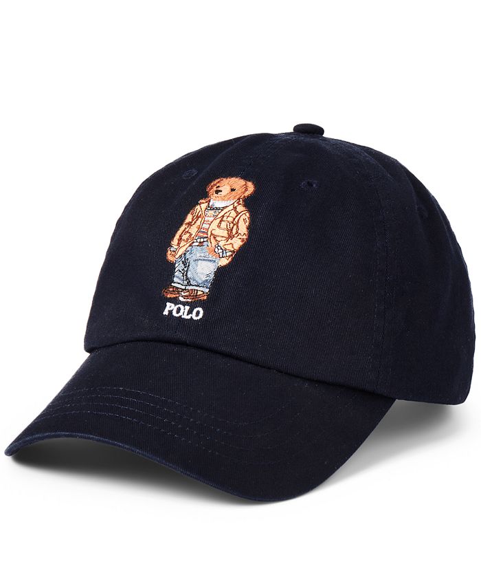 polo bear cotton chino cap