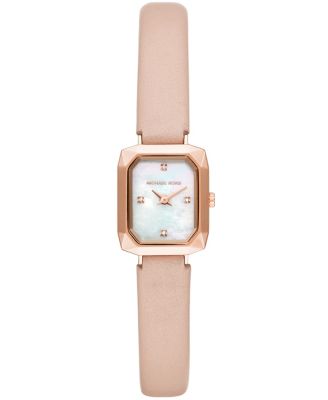 michael kors watch pink leather strap