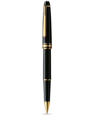 Ручка-роллер Montblanc черная Meisterstück Classique 12890 белая