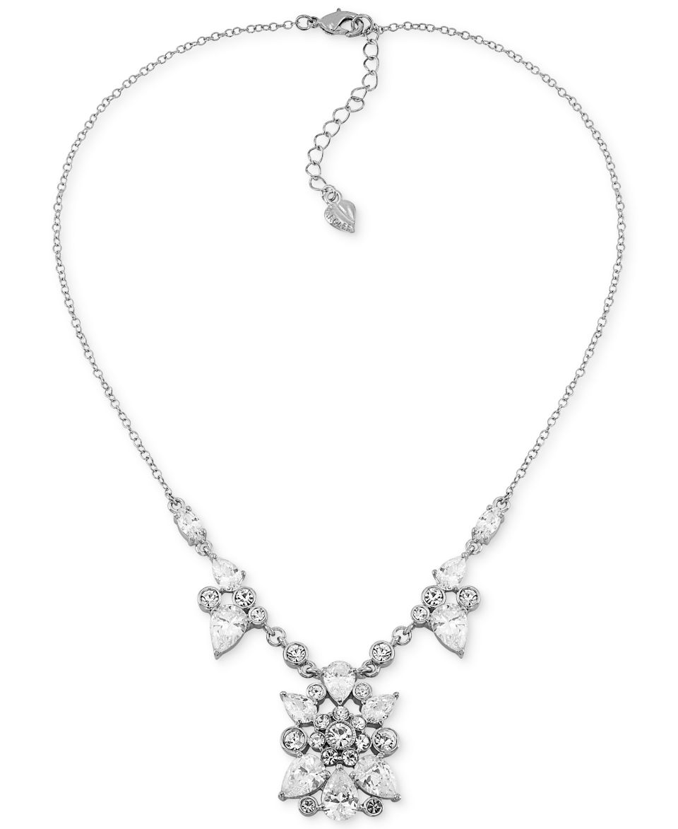 Michael Kors Necklace, Gold Tone Crystal Cross Pendant Necklace   Fashion Jewelry   Jewelry & Watches