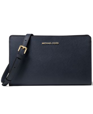 michael michael kors jet set travel leather crossbody clutch