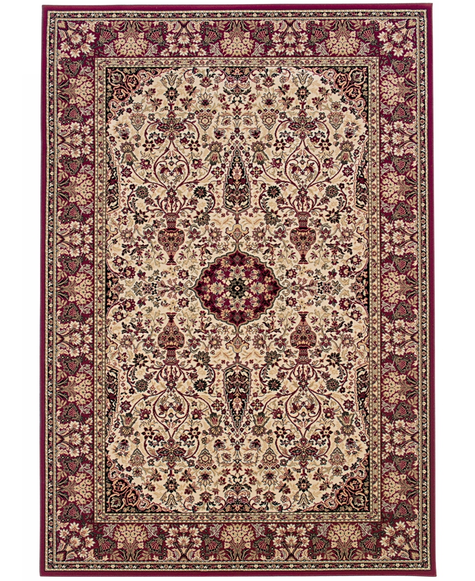 Area Rug, Everest Ardebil Ivory Red 2 7 x 7 10   Rugs