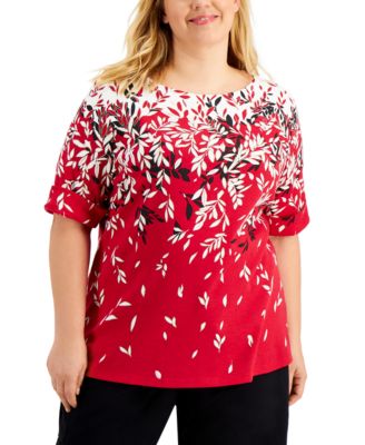 macys plus size tops karen scott