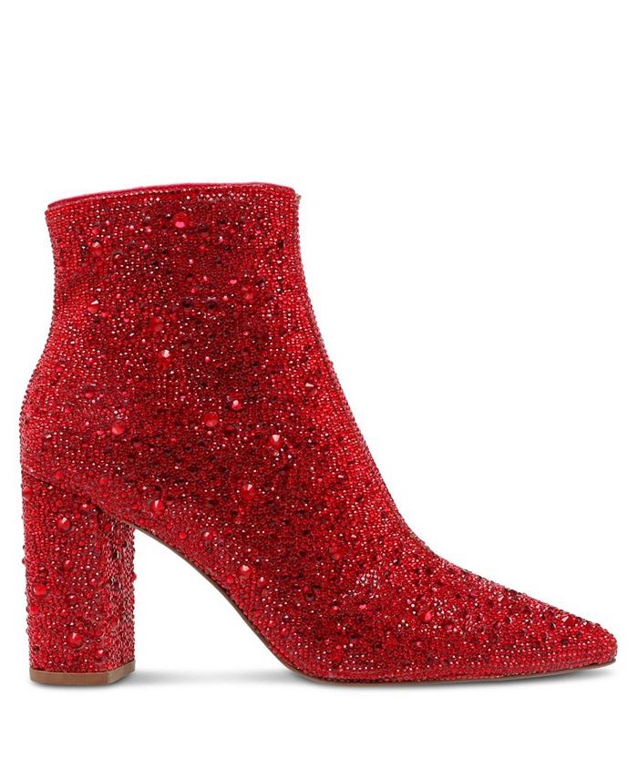 blue by betsey johnson cady evening booties