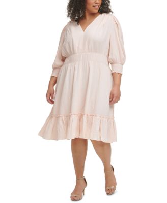 macy's calvin klein plus size dress