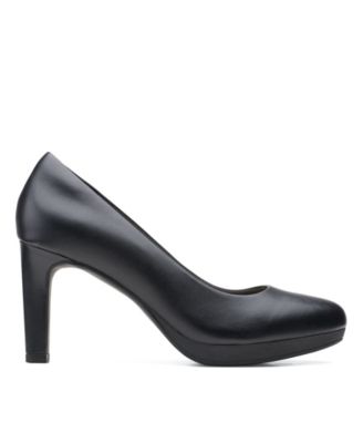 macy's clarks black heels