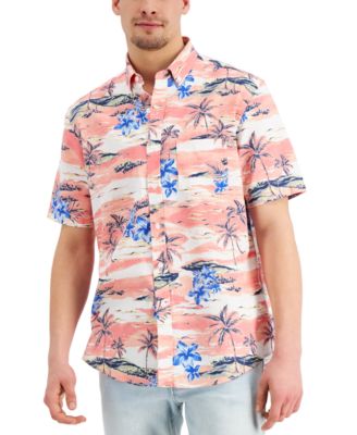 macys mens button down short sleeve shirts