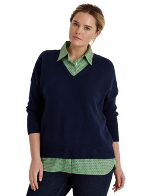 lauren ralph lauren layered sweater