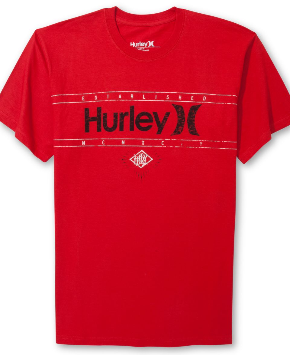 Hurley Short Sleeve T Shirt, One & Only   T Shirts   Men