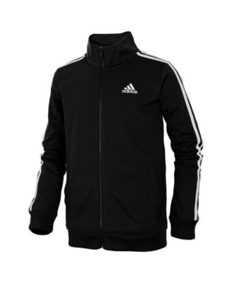 adidas Big Boys Zip Front Iconic Tricot 