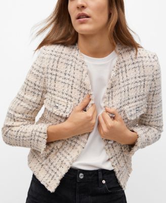 cardigan tweed mango