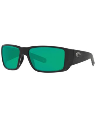 Солнцезащитные очки Costa Del Mar с поляризацией BLACKFIN PRO, 6S9078 60 11 матовое черное/зеленое зеркало, 580 г