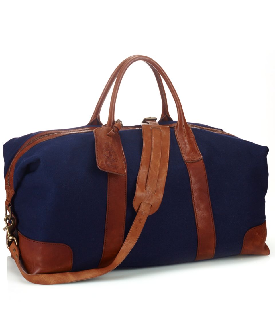 Polo Ralph Lauren Bag, Canvas & Leather Duffel Bag   Wallets & Accessories   Men