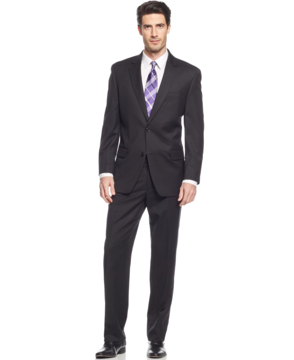 Michael Michael Kors Suit Black Solid   Suits & Suit Separates   Men