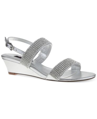 Nina Felixa Wedge Evening Sandals - Shoes - Macy's