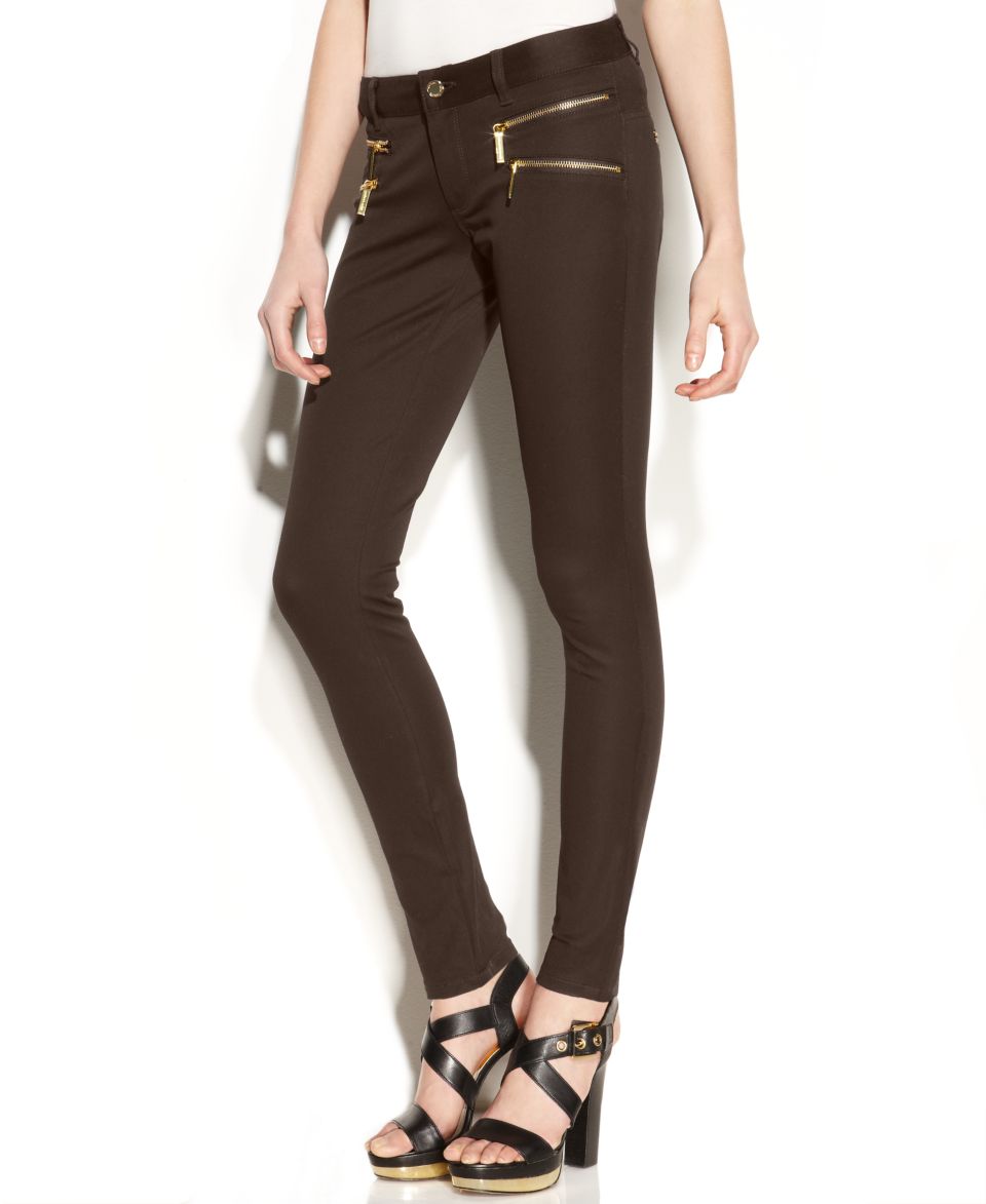 MICHAEL Michael Kors Skinny Leg Zip Pocket Pants   Women