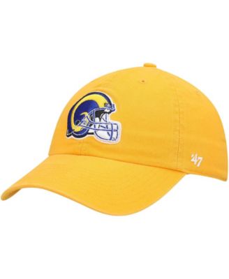 Мужская золотая регулируемая шляпа Los Angeles Rams Clean Up Legacy gold