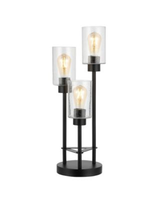 Современная промышленная светодиодная настольная лампа Axel Modern 3-Light Glass black