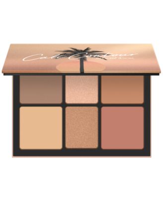 Палитра румян, хайлайтеров и бронзаторов для лица Smashbox Cali Contour - коричнево-бежевый