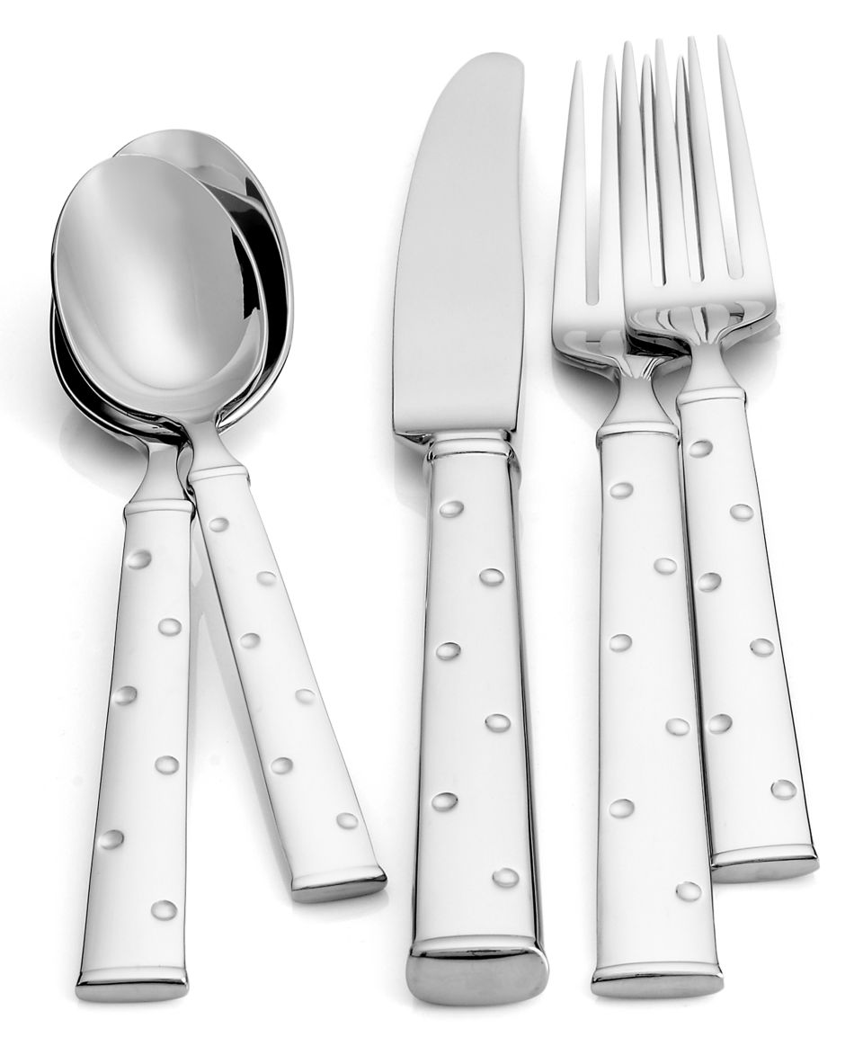 kate spade new york Larabee Dot Stainless Flatware Collection