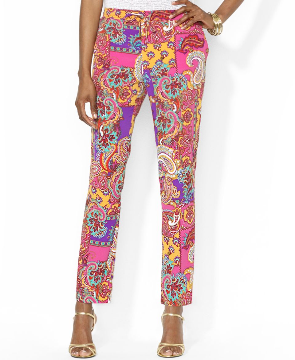 Lauren Jeans Co. Cropped Floral Print Jeans   Pants & Capris   Women