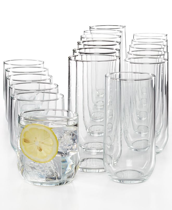 Luminarc Mode 18Pc. Glassware Set & Reviews Glassware & Drinkware