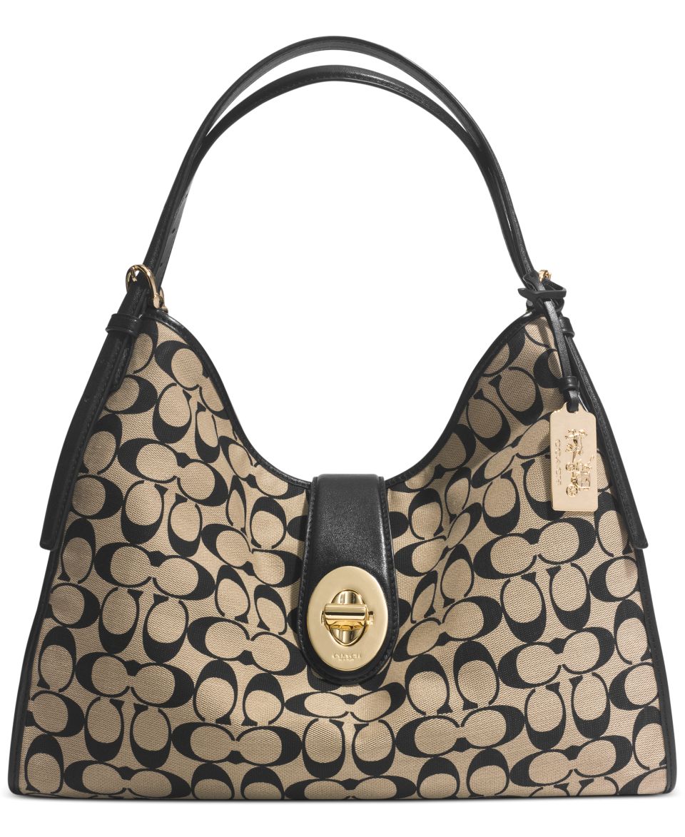 COACH MADISON CARLYLE SHOULDER BAG IN PRINTED SIGNATURE FABRIC   COACH