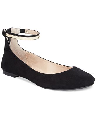 French Connection Jaymey Ankle Strap Flats - Flats - Shoes - Macy's