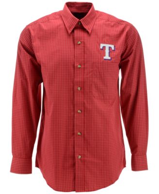 texas rangers button down shirt