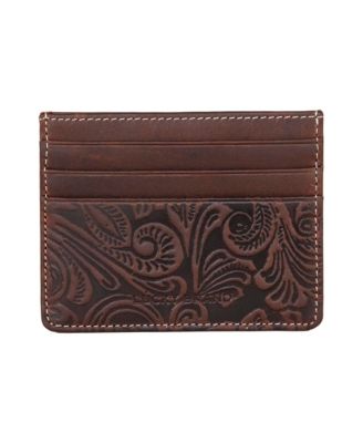 Счастливый Бренд Мужские Западные Тиснением Кожаный Чехол Для Карты