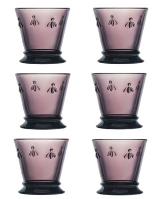 Набор стаканов La Rochère Napoleon Bee с баклажанами из 6 предметов, 10 унций