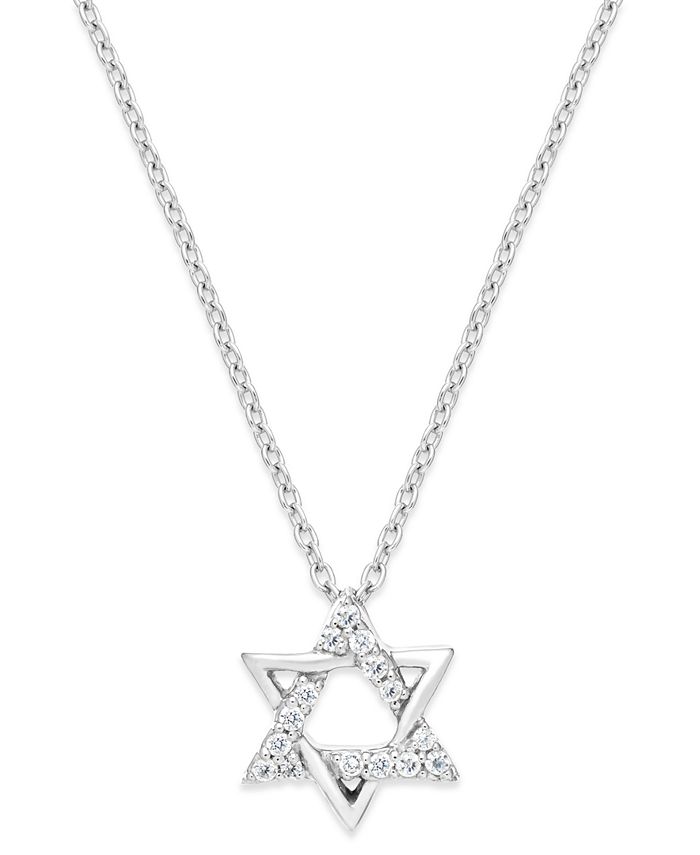 Macy S Diamond Star Of David Pendant Necklace In Sterling Silver 1 10 Ct T W Reviews Necklaces Jewelry Watches Macy S Shield of david more commonly known as the star of david), the symbol most commonly associated with judaism today, is the hexagram or according to other traditions, mentioned in isaac arama's akedah yiẓḥak, the emblem of david's shield was not the image known by this name today. diamond star of david pendant necklace in sterling silver 1 10 ct t w