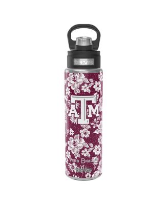 Бутылка Vera Bradley x Tervis Tumbler Texas A&M Aggies объемом 24 унции с широким горлышком и роскошной крышкой