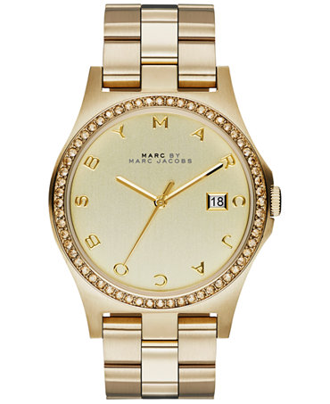 Marc by Marc Jacobs Women's Henry Gold-Tone Stainless Steel Bracelet ...