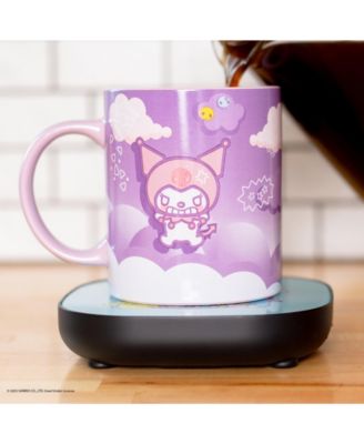 Кофейная кружка Uncanny Brands Kuromi с электрическим подогревателем для кружек Сохраняет Ваш любимый напиток теплым - Автоматическое включение / выключение